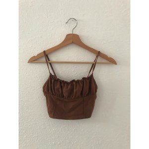 Princess Polly Brown Bustier Crop Top